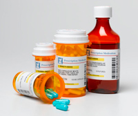 Photograph of prescription medications